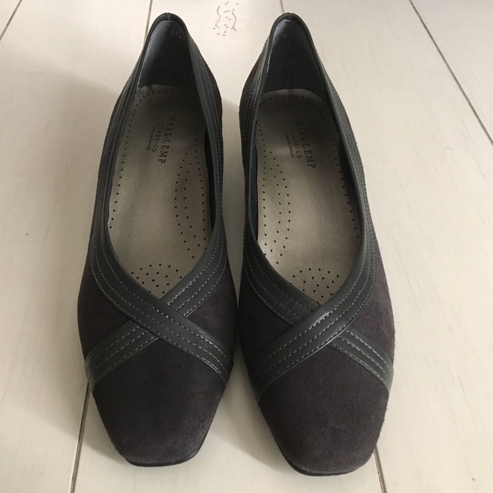 Mark Lemp Classics Gray Suede Shoes